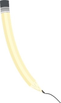 Ne.pamoka logotipas – geltonas pieštukas